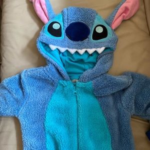 Stitch Fleece Bodysuit Pajamas for Kids
